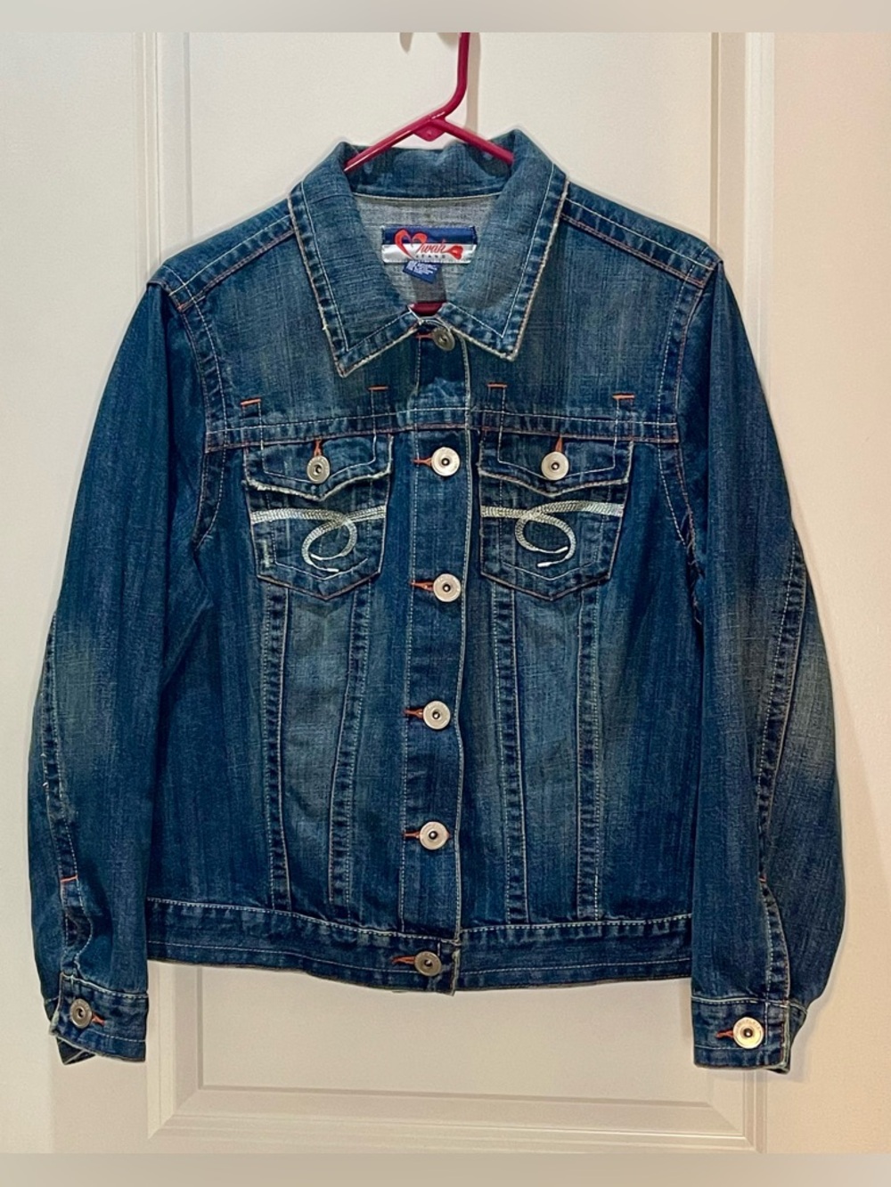Mwah Embroidered Jean Jacket Size 18/20W